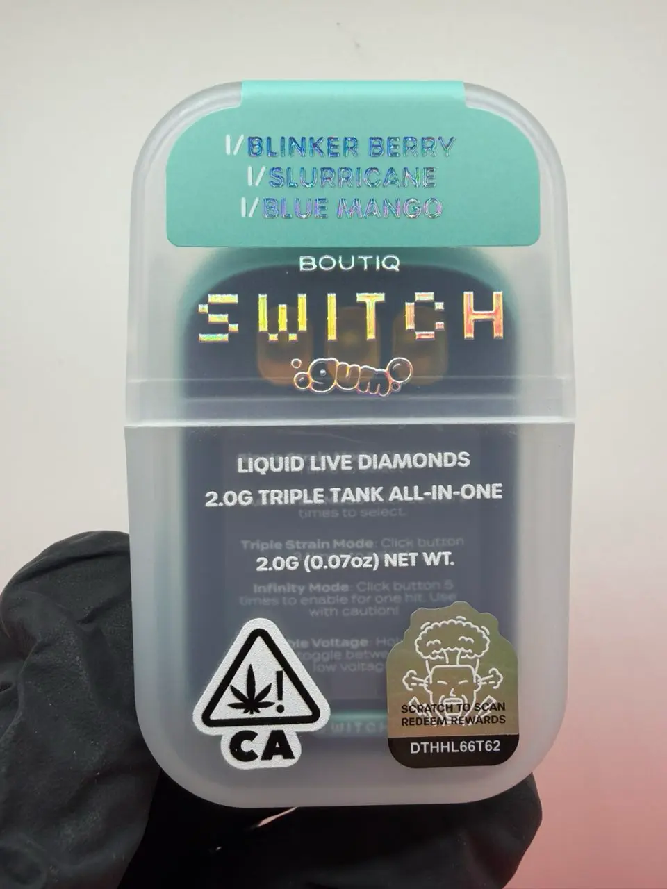 boutiq switch gum 2g disposable